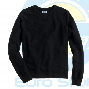 Crew Neck Sweat Shirt, Brushed Fleece 100% Cotton Sweat Crew Neck, Luxury Street Wear.